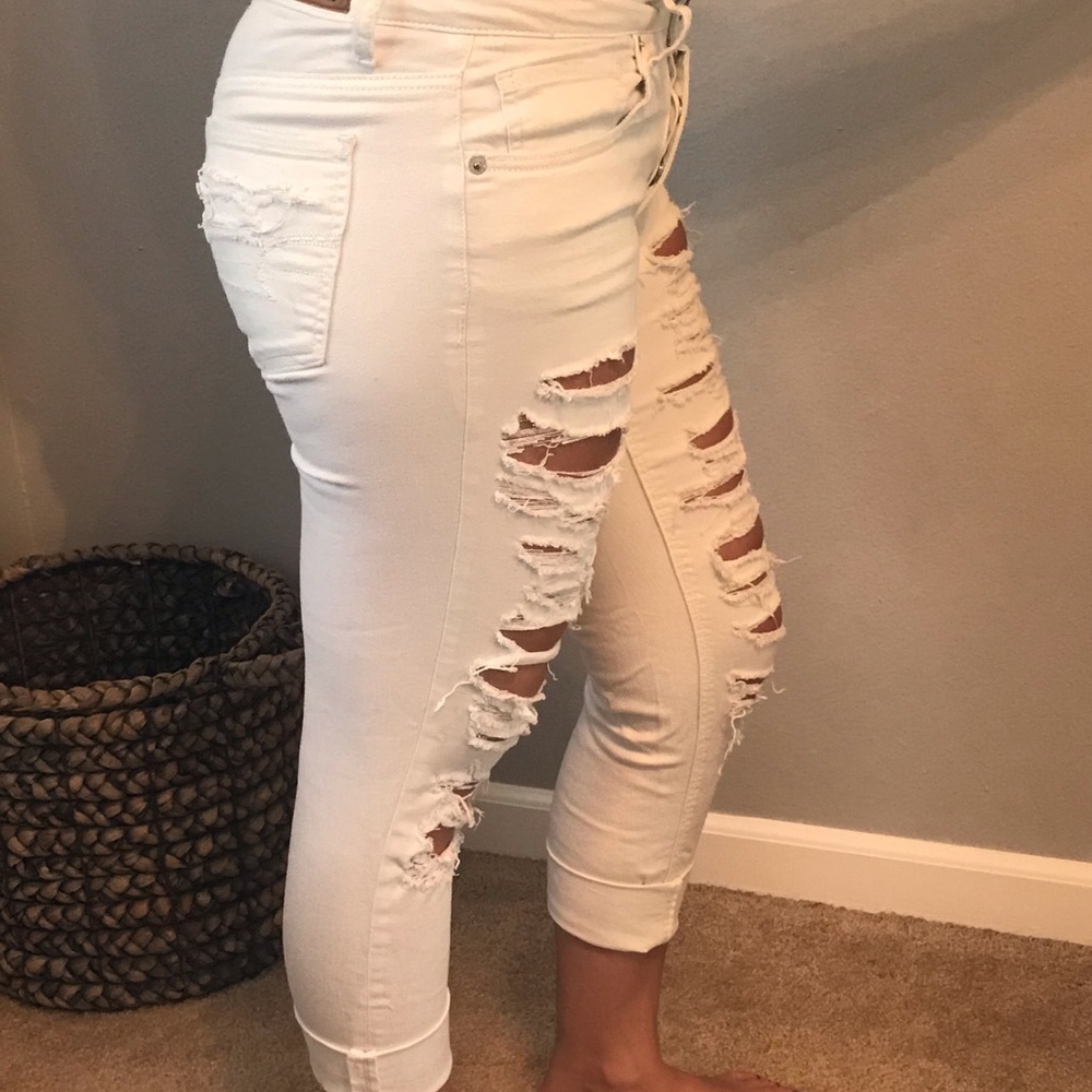White Tomgirl jeans